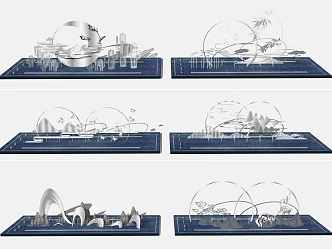 Modern Urban Sculpture 3d model