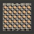 Chicken Farm Fresh Brown Eggs Neatly Arranged in Paper Carton