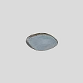 Light Blue Square Carpet With Distressed Edges And Textured Surface For Home Decor