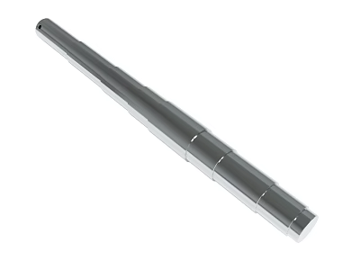 Stainless Steel Cylindrical Industrial Rod With Segmented Design And Smooth Surface 3d model