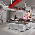 High-end cosmetics store 3d model
