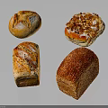 Different Types Of Artisan Breads With Nuts Sesame Seeds And Crusty Tops