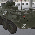 Hyundai BTR82A armored personnel carrier infantry fighting vehicle 3d model