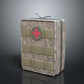 Camouflage Medical Kit With Red Cross And Straps For Daily Use