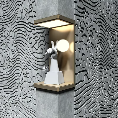 Modern wall lamp decorative lamp 3d model