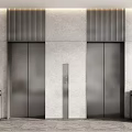 Elevator Hall Elevator Door Elevator Button Lobby Elevator Hotel Elevator 3d model