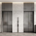 Elevator Hall Elevator Door Elevator Elevator Button Lobby Elevator Hotel Elevator 3d model