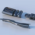 Assorted Metal Mechanical Parts With Curved Structure And Hole Features For Industrial Use