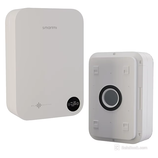 Smartmi White Smart Home Devices With Circular Interface And Compact Design 3d model