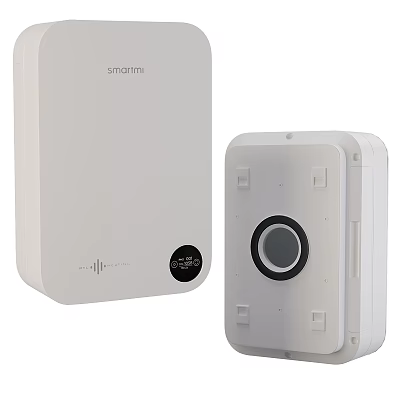 Smartmi White Smart Home Devices With Circular Interface And Compact Design 3d model