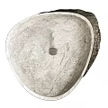 Elegant Natural Stone Washbasins With Oval Shape And Textured Surface For Modern Bathroom