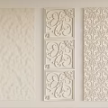 Decorative Wall Panels With Textured Surface And Intricate Continuous Patterns Design 3d model