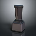 Dark Colored Modern Electric Blender With Transparent Container And Stable Base