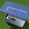 Roof Canopy With Metal Frame Glass Roof And White Building City View