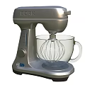 Berk Silver Stand Mixer With Glass Bowl Whisk Attachment Kitchen Appliance