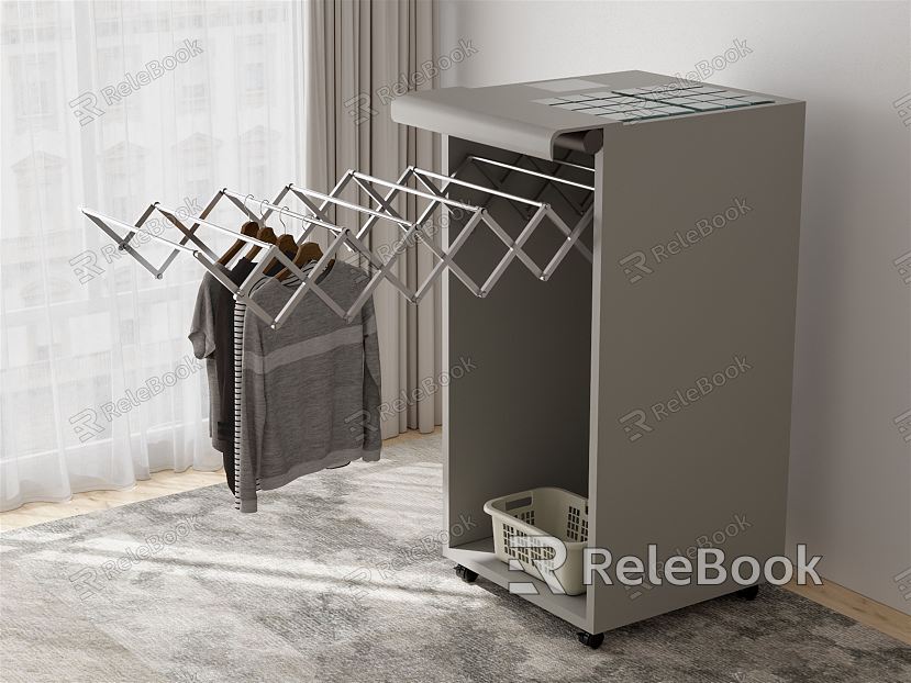 Modern Drying Rack Telescopic Mobile Drying Rack model