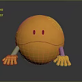 Expression package WeChat expression package cartoon expression cartoon face emoticon Yan text 3d model