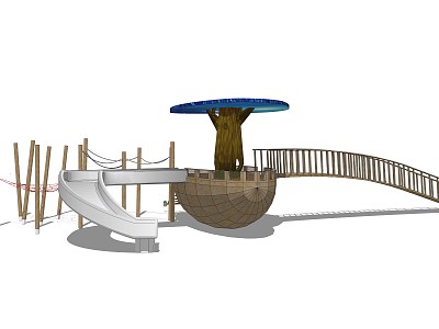 Modern slide children'slide model