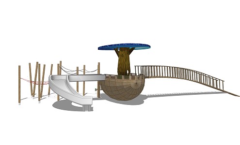 Modern slide children'slide 3d model