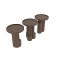 Wooden Coffee Tables With Round Top And Unique Modern Structure Design