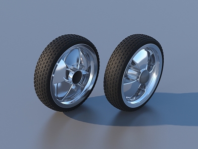 Wheel hub wheel tire 3d model