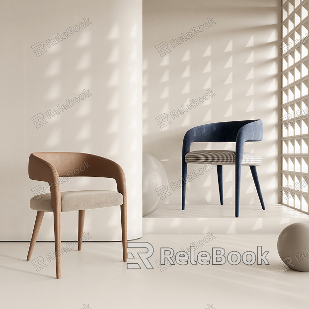 Modern Dining Chair Single Chair model