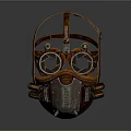 Steampunk Goggles With Leather Straps Metal Gears And Vintage Lenses Design