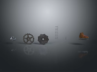 gear large gear small gear cast iron gear internal gear external gear bevel gear 3d model