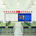 Experimental classroom laboratory test bench 3d model