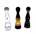 Stylish Decorative Spice Bottles With Different Colors And Intricate Patterns For Kitchen Use 3d model