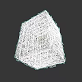 Abstract Black Urban Architecture Cube With Intricate Building Module Design