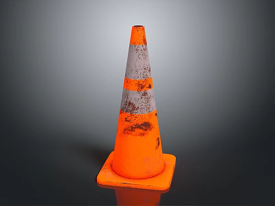Traffic Cone Game Props Outdoor Items 3d model