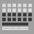 Stylish Switch Panels With Various Designs White Black Colors Socket Options And Switches