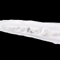 Garden Landscape Decorative White Fabric Strips With Stitches And Folds