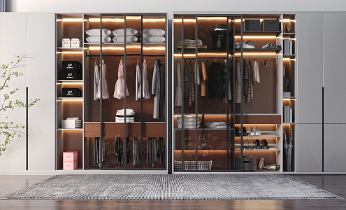 Modern wardrobe 3d model