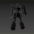 Zagu Robot Armed Robot War Machine Robot Mobile Soldier Gundam Game Role 3d model