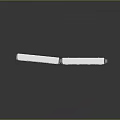 White 3D Modeled Modern Train With Two Sleek Carriages And Shiny Reflective Surface