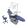 Dental Medical Equipment With Ergonomic Treatment Chair Adjustable Light And Assistant Stool
