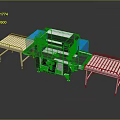 Blue And White Security Scanner With Conveyor Belt For Baggage Screening Equipment
