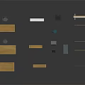 Modern Furniture Collection Featuring Tables Bookshelves Cabinets And Chairs