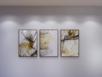 Modern Decorative Painting Simple Hanging Painting Combination 3d model