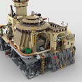 LEGO toy blocks desert fortress castle fortress 3d model