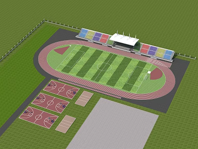 modern stadium 3d model