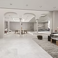 Modern Public Office Space Interior Design With Open Layout Sofas And Green Plants
