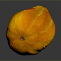 Ripe Vibrant Orange Tropical Fruit With Smooth Skin And Glossy Surface