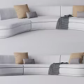 Modern Multiplayer Sofa 3d model