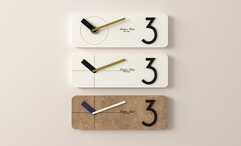 Creative simple clock 3d model