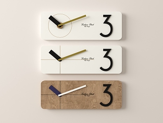 Creative simple clock 3d model