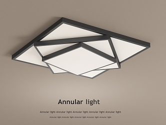 Geometric ceiling lamp 3d model