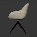 Modern Stylish Accent Chairs With Purple And Beige Upholstered Seats Tufted Details And Black Tripod Legs